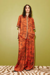 Pants Alémais Monkey Dance Palazzo Pants Rust Apoella