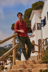 Pants Apnée Linen / Tencel Trousers Balsam Green Apoella