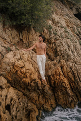 Pants Apnée Linen / Tencel Trousers Ecru Apoella