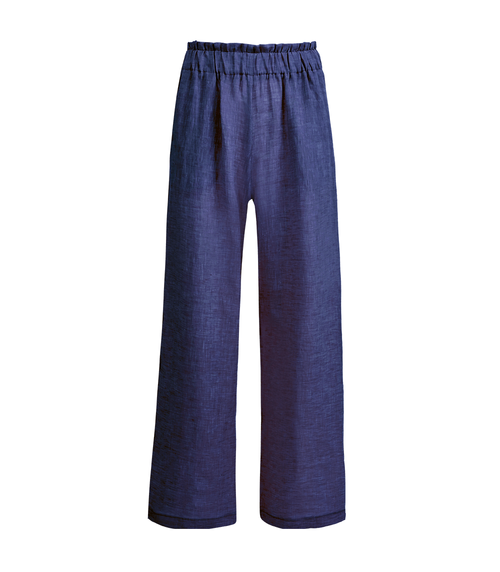 Aktis Linen Pants Denim Apoella APOELLA