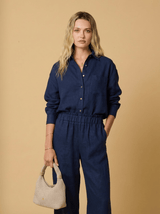 Pants Apoella Aktis Linen Pants Denim Apoella