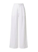 Pants APOELLA Eliana Linen Pleated Pants White Apoella