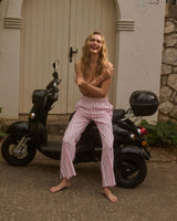 Pants Apoella Rhode Pants Thick Pink/White Stripes Apoella