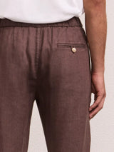 Pants Frescobol Carioca Oscar Linen Pants Brown Apoella