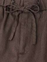 Pants Frescobol Carioca Oscar Linen Pants Brown Apoella