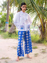 Pants Nimo With Love Fennel Pants Blue Shells Apoella