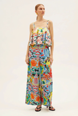 Pants RIANNA + NINA Tropica Fruta Pants Mona Tucan Sky Apoella