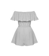 Playsuit Apoella Artemis Off Shoulder Playsuit White Apoella