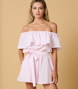 Playsuit Apoella Artemis Off Shoulder Playsuit White Apoella