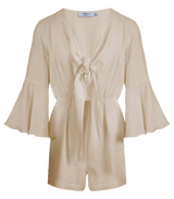 Playsuit Apoella Penelope Bow Linen Playsuit Beige S/M / Beige Apoella
