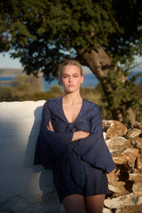 Playsuit Apoella Penelope Bow Linen Playsuit Pink Apoella