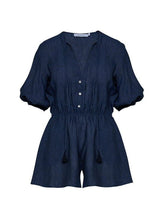 Playsuit Apoella Persephone Linen Playsuit Denim Apoella