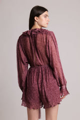 Playsuit Sabina Musayev Myla Longsleeve Ruffled Playsuit Apoella
