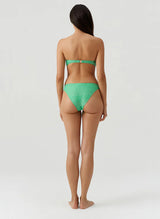 Swimwear Melissa Odabash Prague Bandeau Bikini Top Green Zigzag Apoella