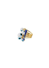 Rings Antonia Karra Ftou Sou Ring Millefiori Eyes Gold Plated O/S Apoella