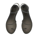 Sandals Ancient Greek Sandals Eleftheria Jelly Glitter Sandals Black/Gold Apoella