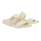 Sandals Ancient Greek Sandals Latria Buckle Slide Sandals Off White Apoella