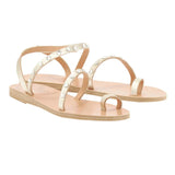 Sandals Ancient Greek Sandals Marilyn Strap Swarovski Sandals Platinum Apoella