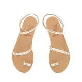 Sandals Ancient Greek Sandals Marilyn Strap Swarovski Sandals Platinum Apoella