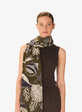 Scarf Inoui Editions Scarf 100 Neptune Khaki O/S Apoella