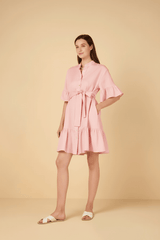Shirtdress Apoella Chara Ruffle Shirtdress Pink O/S / Color Apoella