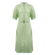 Shirtdress Apoella Danae Raglan Puff Sleeve Shirtdress S/M / White Lime Apoella