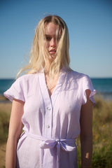 Shirtdress Apoella Milla Long Ruffle Shirtdress Apoella