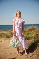 Shirtdress Apoella Milla Long Ruffle Shirtdress Apoella