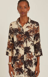 Shirtdress Lenny Niemeyer Side Slit Long Shirtdress Corumbau Apoella