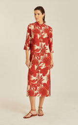 Shirtdress Lenny Niemeyer Side Slit Long Shirtdress Palm M / Palm Apoella