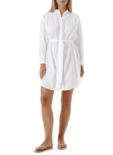 Shirtdress Melissa Odabash Emily Crochet Belted Short Shirtdress Apoella