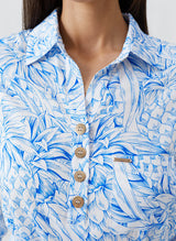 Shirtdress Melissa Odabash Layla Shirtdress Pineapples Apoella