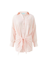 Shirtdress Melissa Odabash Sara Tie Front Short Shirtdress Pale Pink Apoella