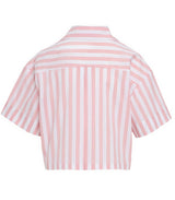 Shirts Apoella Myrto Cropped Shirt Thick Pink/White Stripes Apoella