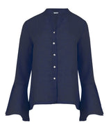Shirts Apoella Virginia Frill Shirt Denim Apoella