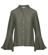 Shirts Apoella Virginia Frill Shirt Khaki Apoella