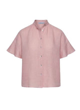 Shirts Apoella Virna Short Sleeve Shirt With Frills Pink Apoella