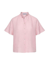 Shirts Apoella Virna Short Sleeve Shirt With Frills Pink Apoella