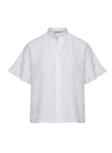 Shirts Apoella Virna Short Sleeve Shirt With Frills White Apoella