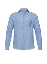 Shirts APOELLA Zeus Linen Shirt Striped White/Blue Apoella