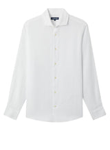 Shirts Frescobol Carioca Antonio Linen Regular Shirt White Apoella