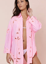 Shirts Juliet Dunn Poplin Shirt With Cut-out Embroidery Paloma Apoella