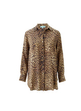 Shirts Melissa Odabash Paige Long Buttoned Shirt Cheetah Apoella