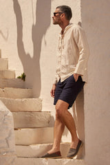 Shorts Apnée Linen Shorts Blue Apoella