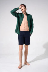 Shorts Apnée Linen Shorts Blue Apoella