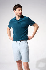 Shorts Apnée Linen Shorts Caribbean Blue Apoella