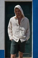 Shorts Apnée Linen Shorts Green Apoella