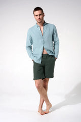 Shorts Apnée Linen Shorts Green Apoella