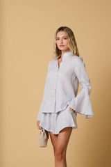 Shorts Apoella Dione Linen Shorts Grey Apoella