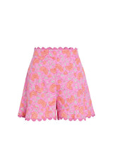 Shorts Juliet Dunn Ginkgo Floral Print Shorts Fuchsia/Neon Red 1 / Fuchsia Apoella